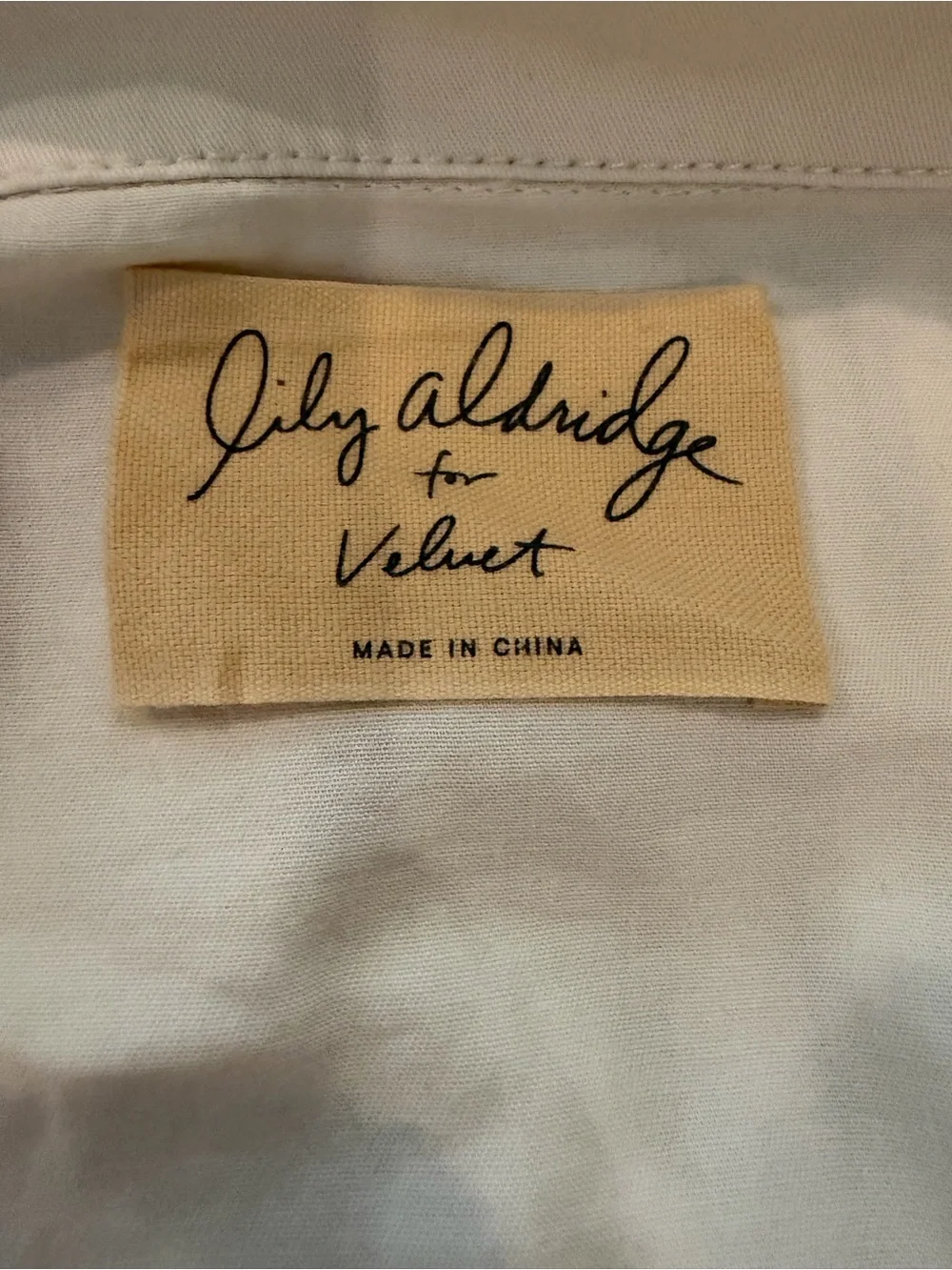 Velvet by Graham & Spencer Cream Utility Jacket with Zip & Snaps